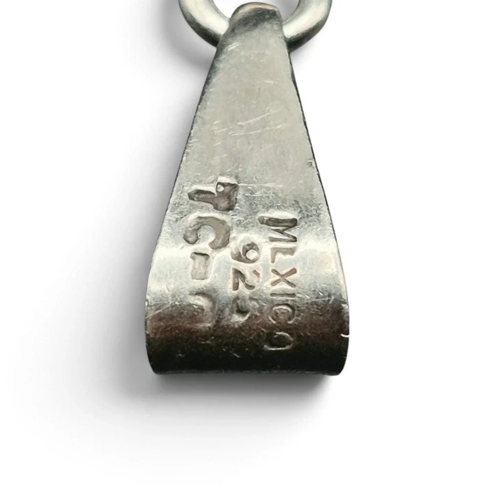 Taxco Mexico Sterling Silver Cutout Cross Pendant Men OS Silver Excellent‎ 925